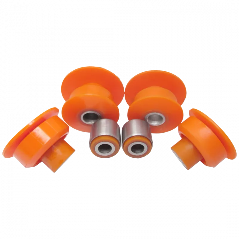 Поліуретановий комплект сайлентблоків переднього підрамника Mitsubishi Eclipse 1995-1999 MR244103, J45017AYMT, MAB-4EA3, 0401-4EA3, PSE10249, 87-72050-SX, YF23005; MB949518; MB303626, J45017CYMT, 0401-3EA3, M2512FB, MAB-3EA3, PSE11159, MB871921, J45017BYMT, PSE10248, MAB-013; MB870742, MAB-5EA3, YF23027; MB871921, J45017BYMT, PSE10248, MAB-013; MAB-5EA3; MB 870742; MAB5EA3; MB870742;