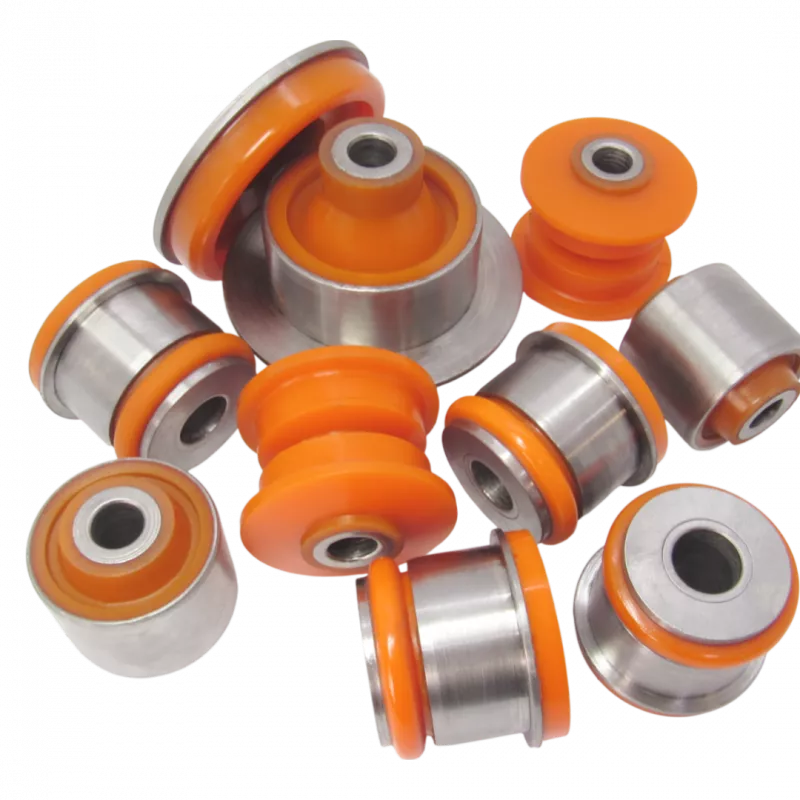 Поліуретановий комплект сайлентблоків заднього підрамника Audi A6 1994-1997 quattro 443599125; 443 599 125; 443511277B; 443 511 277 B; 443505145A; 443 505 145 A; 4A0505099E; 4A0 505 099 E; 4A0505099B;