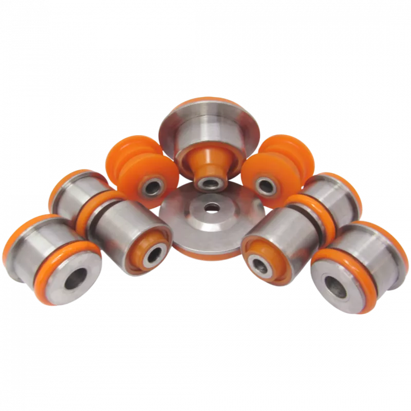 Поліуретановий комплект сайлентблоків заднього підрамника Audi A6 1994-1997 quattro 443599125; 443 599 125; 443511277B; 443 511 277 B; 443505145A; 443 505 145 A; 4A0505099E; 4A0 505 099 E; 4A0505099B;