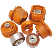 Поліуретановий комплект сайлентблоків заднього підрамника Mercedes-Benz 210 1995-2002 A 210 350 59 08, 10257, 510556S, 400 911 755, 35702, C8958, 15024 01, ME-RK-7990, 10 79 0014, 849315 KIT, 77-10068-SX; A2103505908; A 140 500 00 00, A 129 351 21 42, 12399, 1350100600, ME-BS015, ME-BS015, 77-00987-SX, 401 327; A 202 350 96 08, A 202 350 58 08, A 140 350 49 41, A 140 350 45 41, A 210 351 19 42, A 140 350 88 08, 5127 690AA, 5127690AA, 51267, 25430 01, 25431 01, 10 93 6486; A2023509608, A2023505808, A1403504941, A1403504541, A2103511942, A1403508808, 2543001, 2543101, 10936486; A 202 350 35 08; A2023503508; A2103505808, 271490, FT2167, 5189, 14899, 510554S, 400 538 755, 560550, 35733, 1350101310, C8957, 19946 01, 19946 02, 24069, 36973, 014 035 0026,  EM4786, RH20-3002, 2606017, 849314 KIT, V30-7331; A 210 350 58 08;