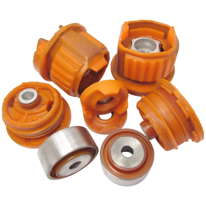 Поліуретановий комплект сайлентблоків заднього підрамника Mercedes-Benz 210 1995-2002 A 210 350 59 08, 10257, 510556S, 400 911 755, 35702, C8958, 15024 01, ME-RK-7990, 10 79 0014, 849315 KIT, 77-10068-SX; A2103505908; A 140 500 00 00, A 129 351 21 42, 12399, 1350100600, ME-BS015, ME-BS015, 77-00987-SX, 401 327; A 202 350 96 08, A 202 350 58 08, A 140 350 49 41, A 140 350 45 41, A 210 351 19 42, A 140 350 88 08, 5127 690AA, 5127690AA, 51267, 25430 01, 25431 01, 10 93 6486; A2023509608, A2023505808, A1403504941, A1403504541, A2103511942, A1403508808, 2543001, 2543101, 10936486; A 202 350 35 08; A2023503508; A2103505808, 271490, FT2167, 5189, 14899, 510554S, 400 538 755, 560550, 35733, 1350101310, C8957, 19946 01, 19946 02, 24069, 36973, 014 035 0026,  EM4786, RH20-3002, 2606017, 849314 KIT, V30-7331; A 210 350 58 08;