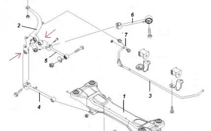 Полиуретановая задняя подвеска для Chevrolet Evanda, Chevrolet Epica и Chery Eastar от ПолиПро