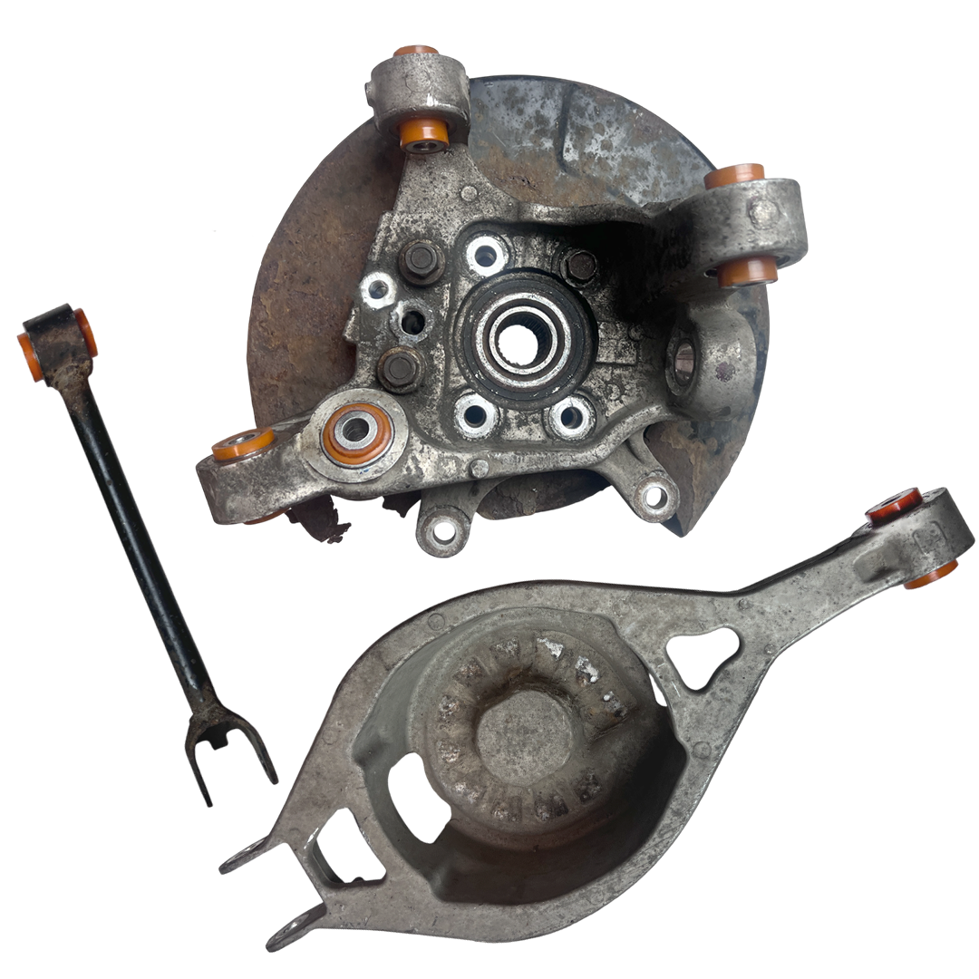 Car rear suspension Nissan 350Z 2002-2008 Service with repressing of bushings (Bushings are not included in the price)